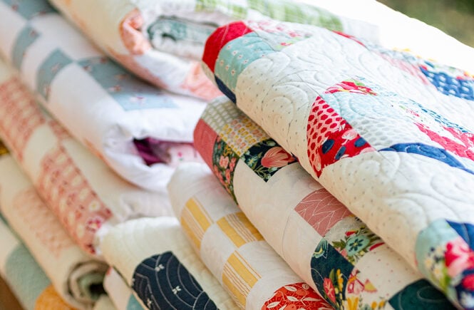 How to Easily Sew a Quilt As You Go Table Runner - The Jolly Jabber  Quilting Blog