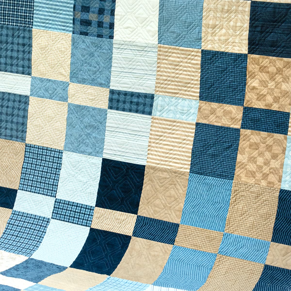 Gifts For Quilter, Graphic Design gifts look of blue & white quilt