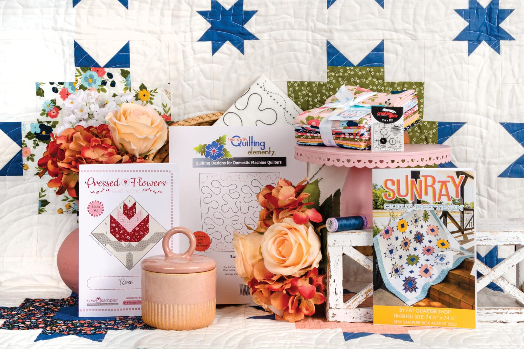 It’s high time for the golden hour reveal of the August Sew Sampler box
