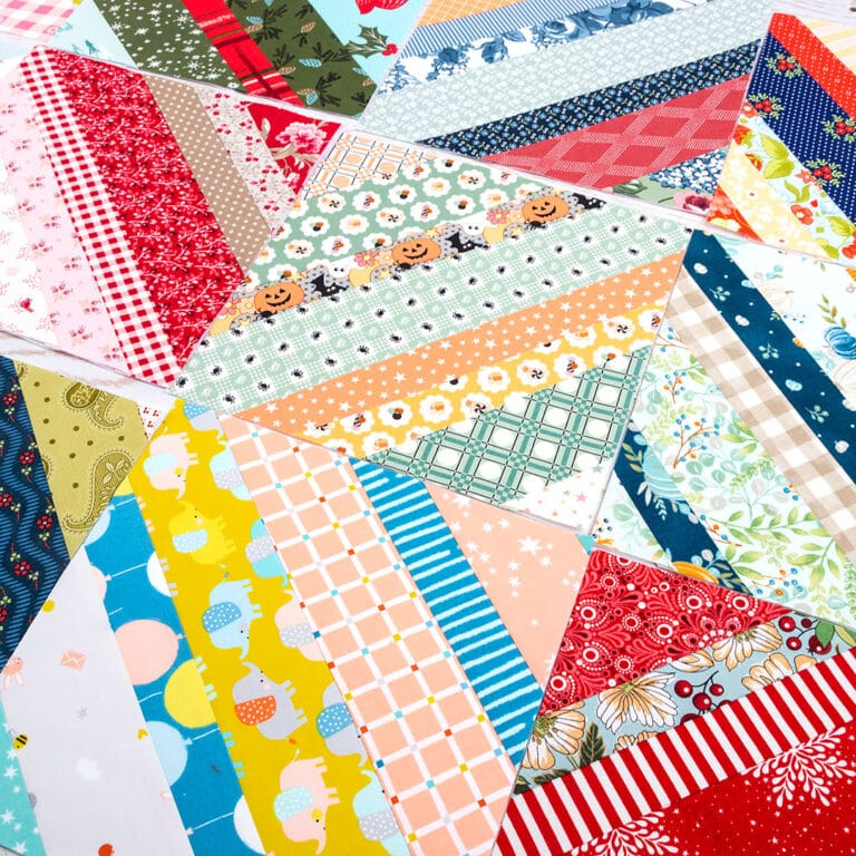 Scrappy Strings Scrap Quilt   ScrappyHappy 32 768x768 