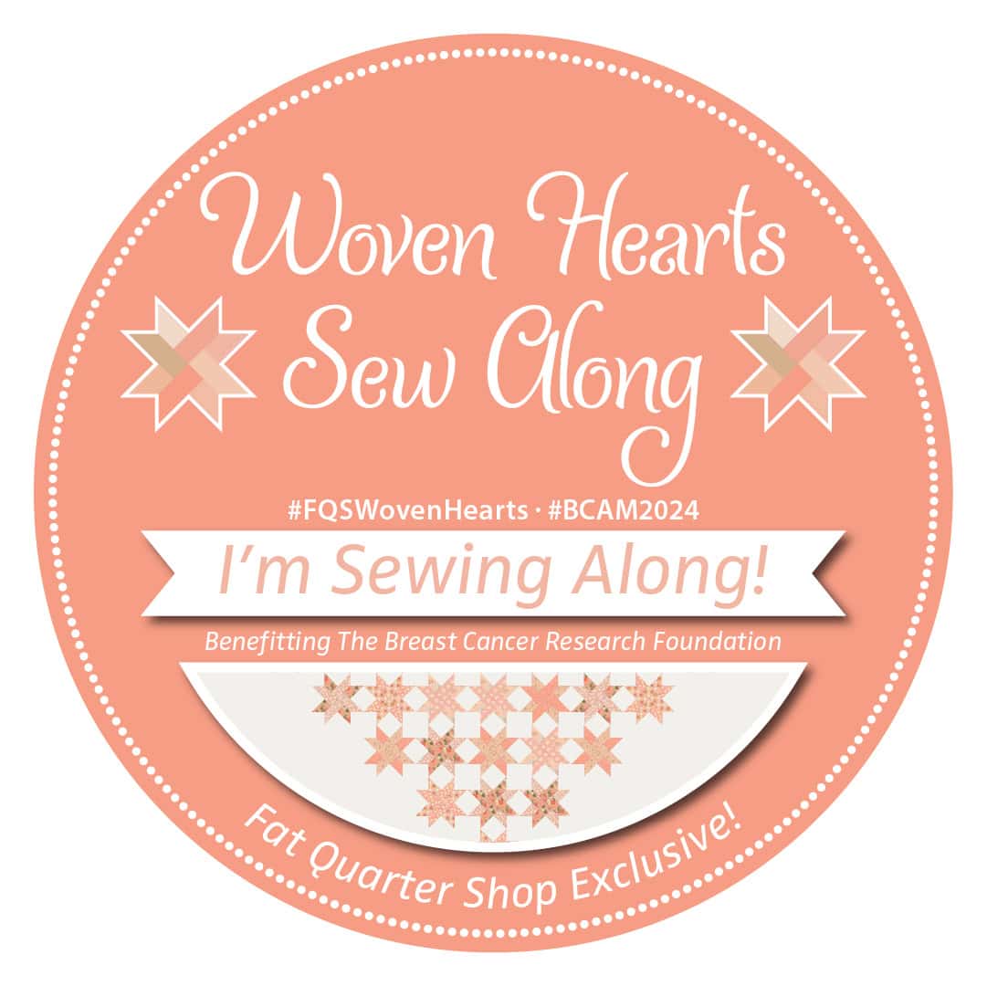 Woven Hearts Sew Along badge