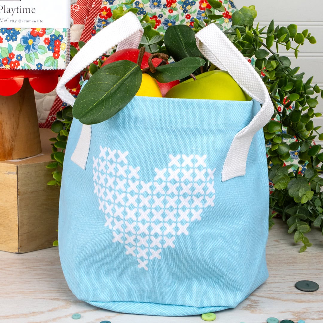 Small Stitch Love Maker Bucket by Moda Fabrics Product Photo
