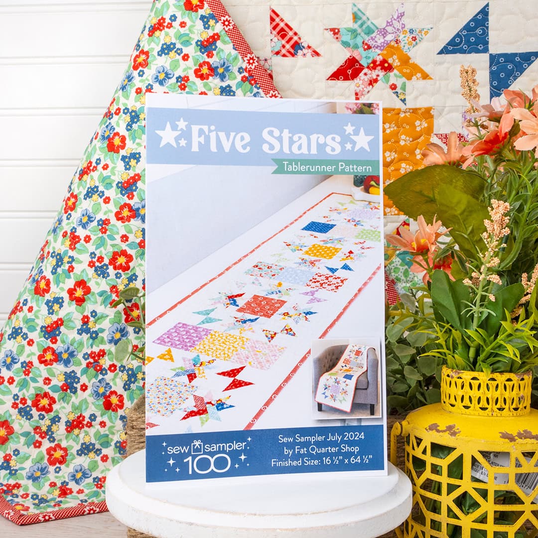 Five Stars Tablerunner Pattern for the 100th Sew Sampler Box Product Image