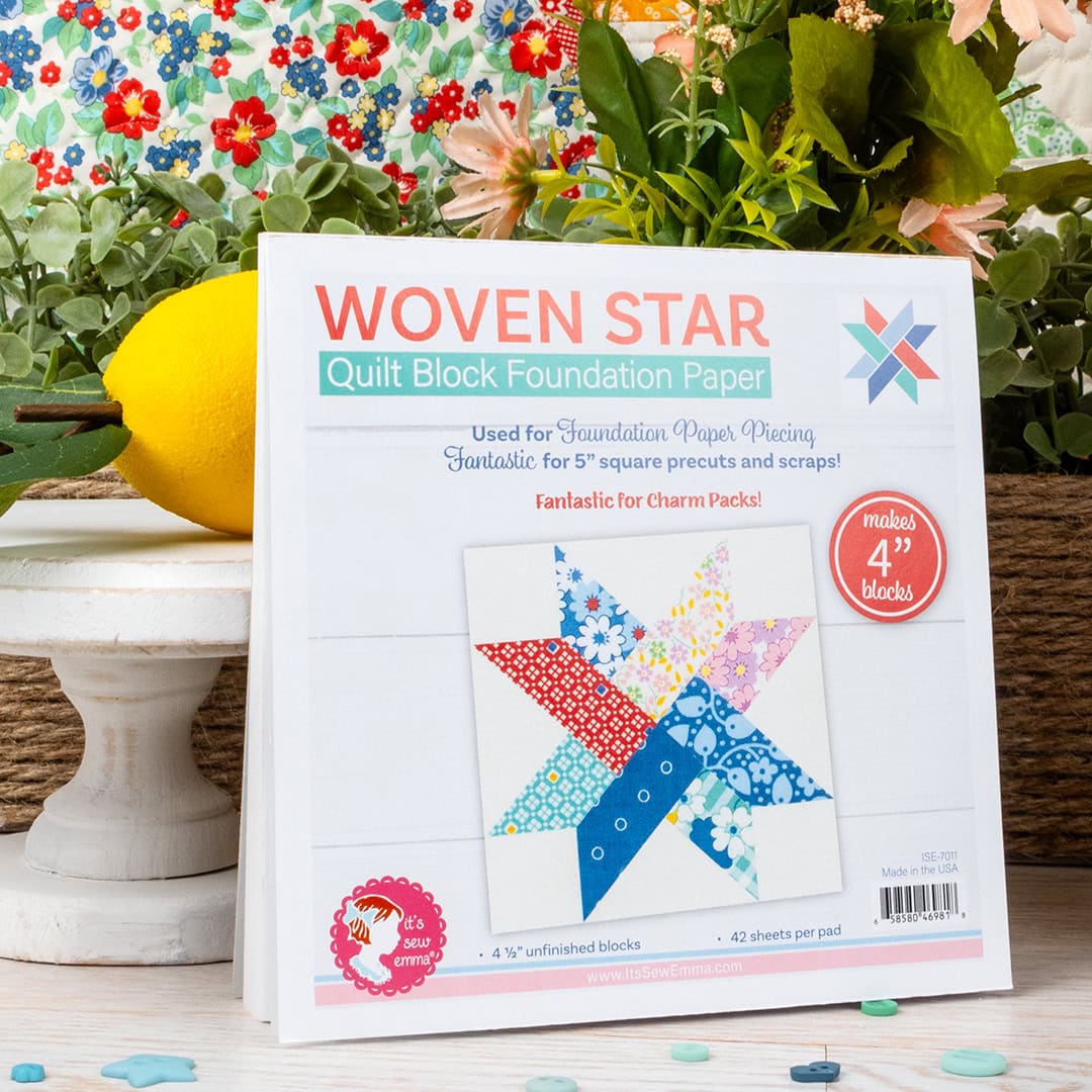 Woven Star Quilt Block Foundation Paper Product Photo