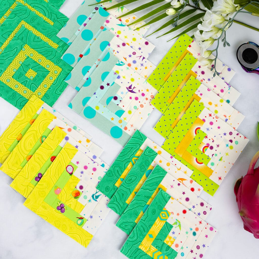 Dragon Fruit Block of the Month Kit (pattern and papers included ...