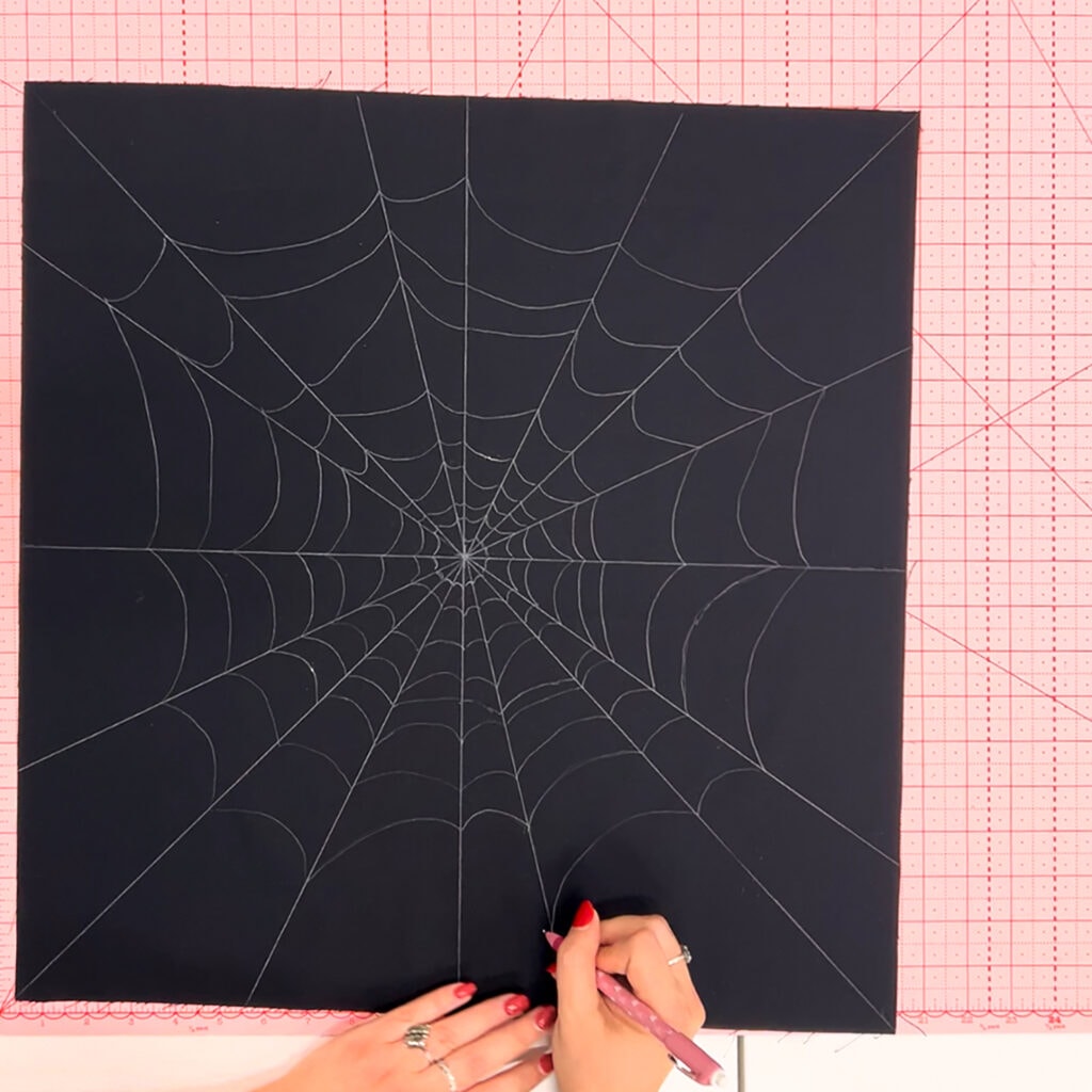 1. Draw the Spokes of the Web