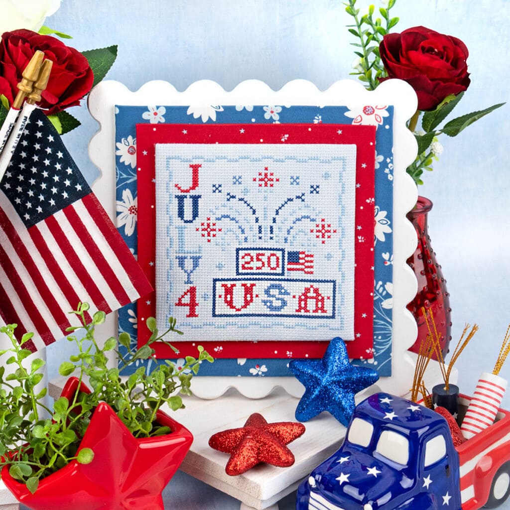 Red, White & June Stitch Along with Kimberly and our Stitchy